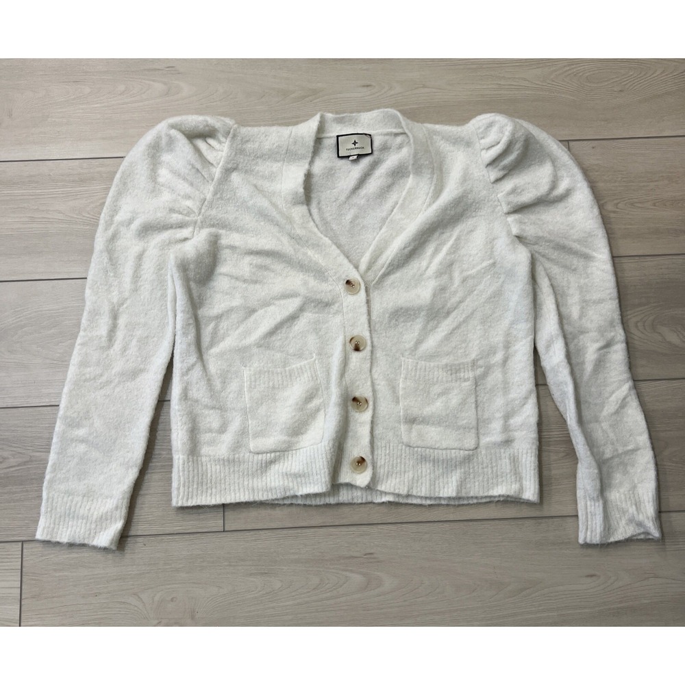 Tuckernuck Button Knit Cardigan Long Sleeve Sweater Acrylic Wool‎ Blend Size Sm